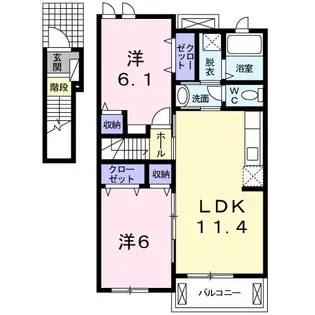 アルダン II【2階】の間取り