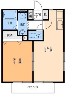 ソレジオ枝松【2階】の間取り