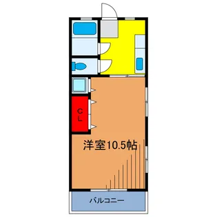 金子コーポ【2階】の間取り