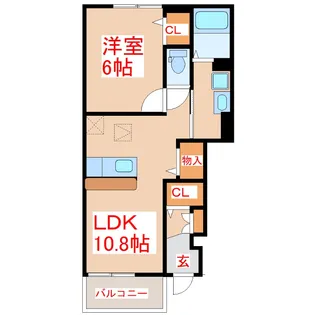 ブライト I【1階】の間取り