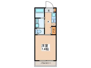 CanaryWharf青砥【2階】の間取り