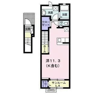 ガーデンヒルズB【2階】の間取り