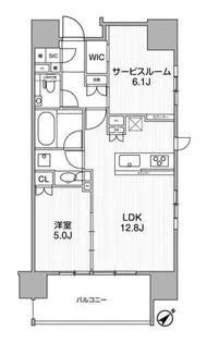 ディームス渋谷本町【4階】の間取り