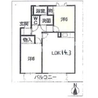 ウィンドワードC棟【1階】の間取り