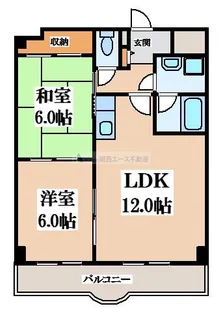 フェルザ長田【6階】の間取り