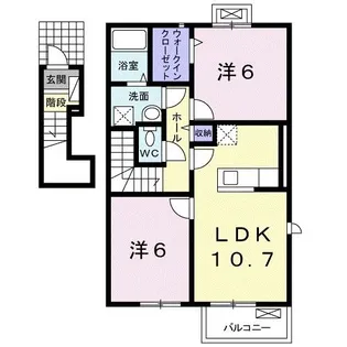 ルミエールコートII【2階】の間取り