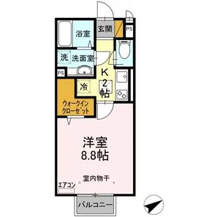 clochett et soleil【1階】の間取り