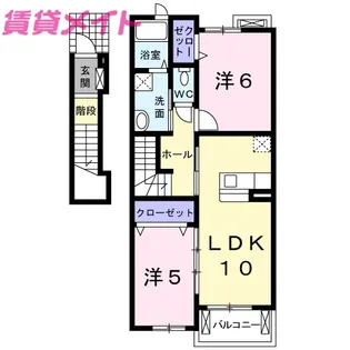K2 II【2階】の間取り
