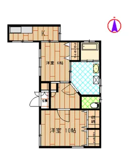 CASSINE KACO【1階】の間取り