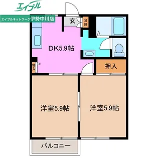 カーサN A【1階】の間取り
