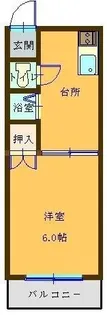 ヤマモトビル【6階】の間取り