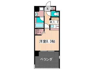 ルービンス観音III【6階】の間取り