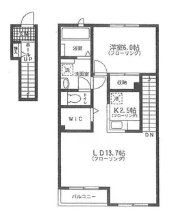 エバーグリーン【2階】の間取り