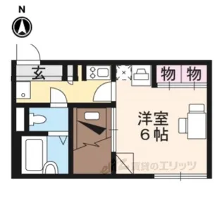 レオパレスMOMOYAMA【1階】の間取り