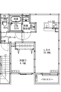ルーチェ細野【1階】の間取り