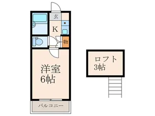 プライマリー大手町【2階】の間取り