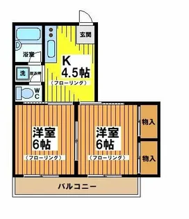 サンライフ赤堤【2階】の間取り