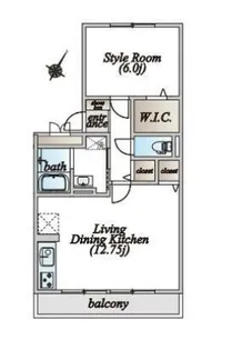 プルミエB【1階】の間取り