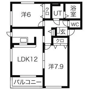 Sage(サージュ)【2階】の間取り