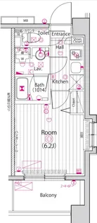 ガーラ・ステーション横浜三ツ沢【2階】の間取り