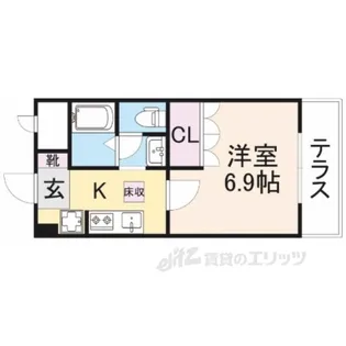レジェンドール西の京【2階】の間取り