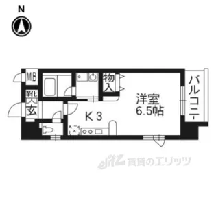 ベラジオ京都神泉苑【4階】の間取り