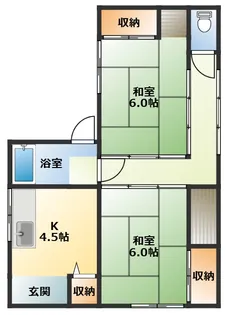 コーポ永島II【1階】の間取り