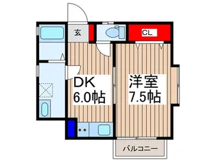 グリ-ンハウス【1階】の間取り