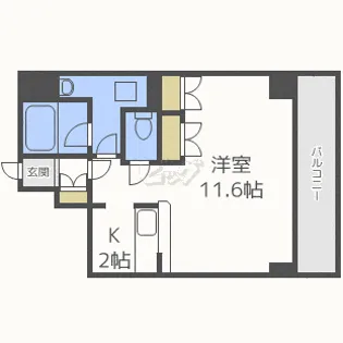 FLAX麻生【6階】の間取り