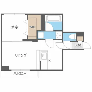 AXIS-WILL 323. 裏参道(アクシスウィル)【4階】の間取り