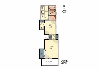 コーポミナミ【2階】の間取り