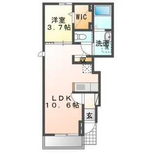 ソラーレ コート【1階】の間取り