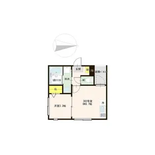 (仮称)高松一丁目(5)A【3階】の間取り