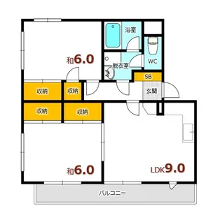 メゾン・ド・ソシエ【3階】の間取り