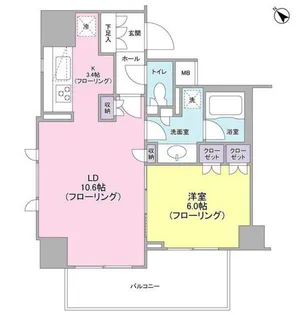 ルジェンテ高輪台【3階】の間取り