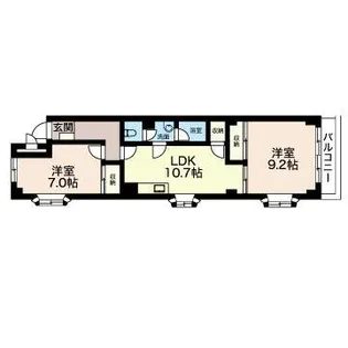 神谷リ・ハイム【3階】の間取り