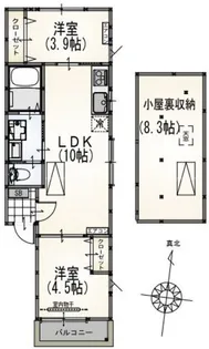 サンライズ成瀬A棟【2階】の間取り