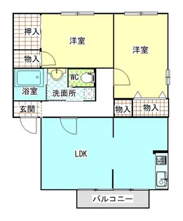 ガーデンヒルズ武田A【1階】の間取り