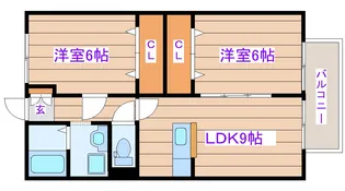 アルコバレーノ【1階】の間取り