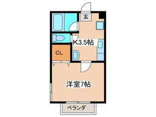 ハイツ コスモス【2階】の間取り