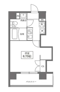 プラティーク日本橋水天宮【6階】の間取り