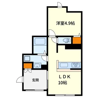 コリド赤塚【1階】の間取り