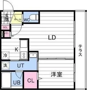 CARRERA栄通【2階】の間取り