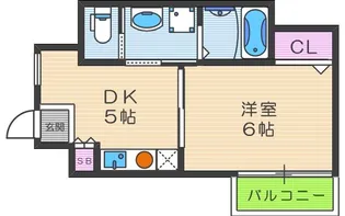 ラルーチェ逢坂【4階】の間取り