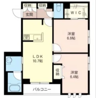 カーザコリーナ上池台【2階】の間取り