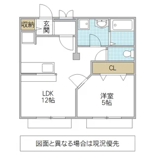 レジデンスみやま F棟【2階】の間取り