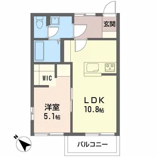 フレグランスハッピーTEN【2階】の間取り