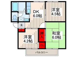 アルカディア東葛西【1階】の間取り