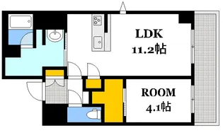 ラヴェール横川【1階】の間取り