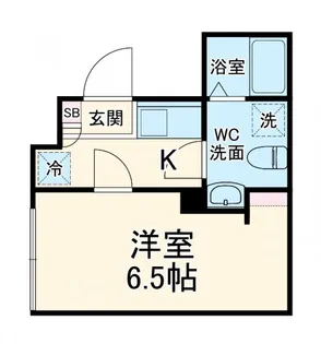 プランドール市川【1階】の間取り